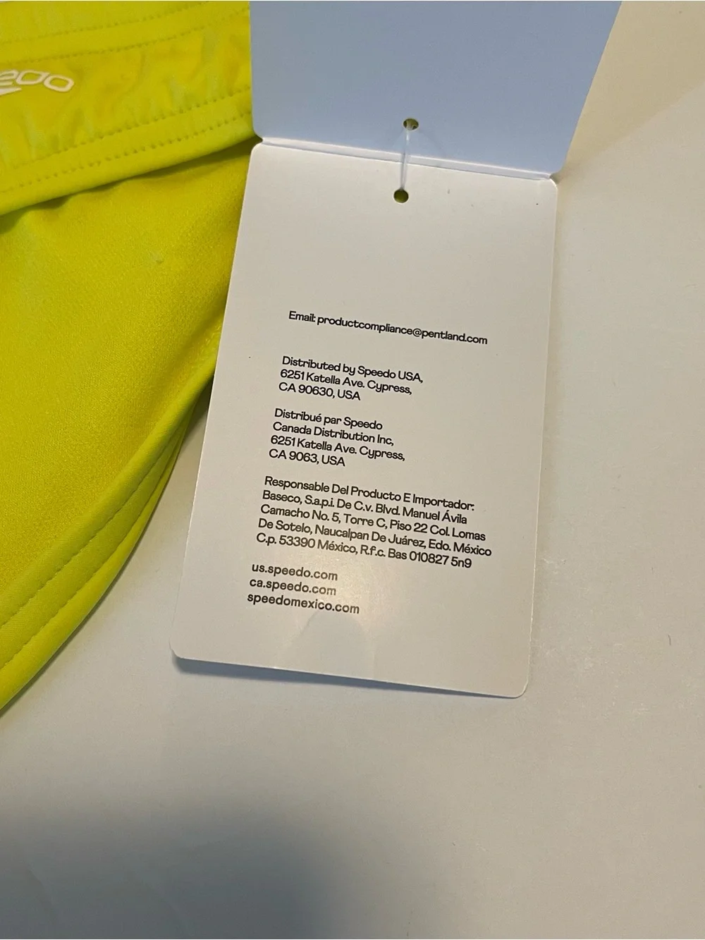 Speedo Swim Brief Mens Size 36 Yellow New With Tags Lemon Drizzle